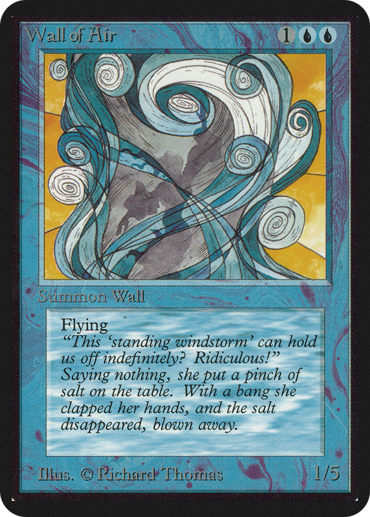 Wall of Air (LEA-089) [Oldschool] Limited Edition Alpha MTG Single Wizards of the Coast