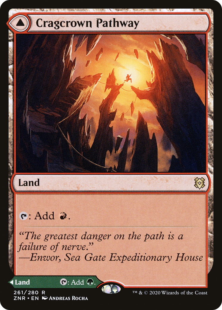 Cragcrown Pathway (ZNR-261) [Zendikar Rising] MTG Single Wizards of the Coast