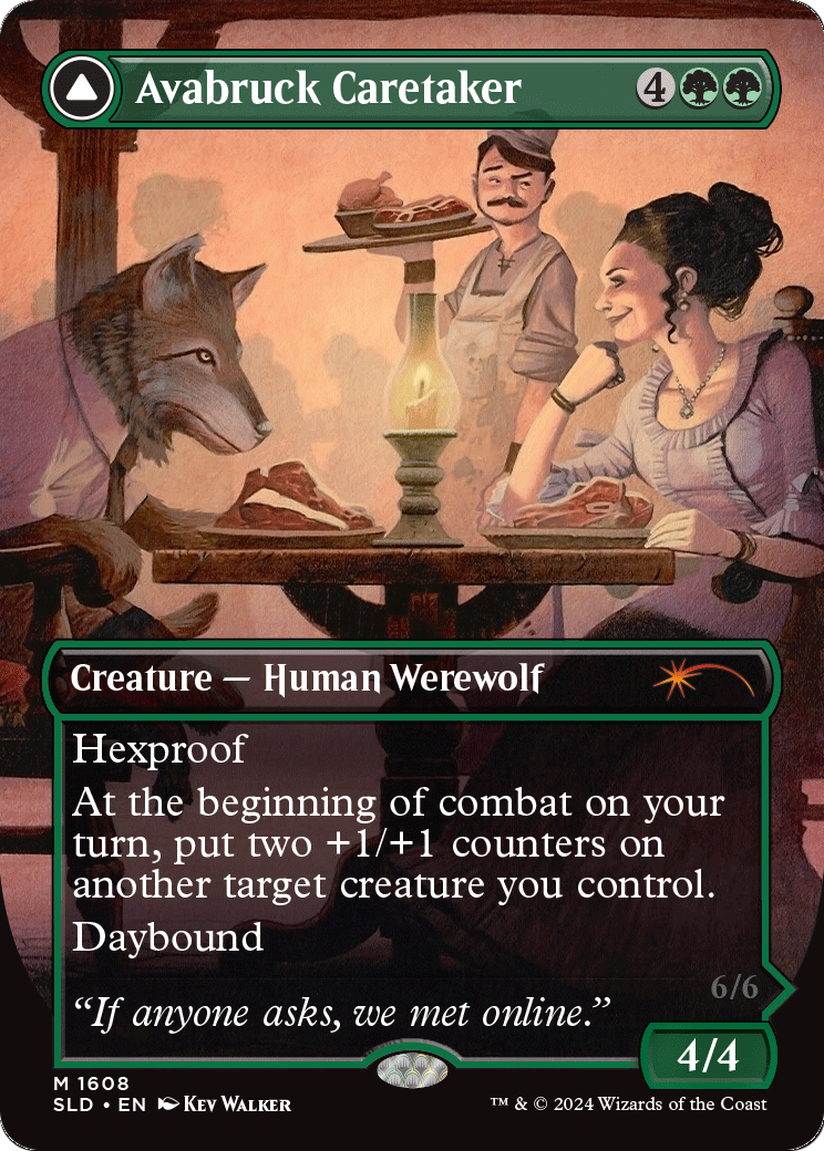Avabruck Caretaker (SLD-1608) [Secret Lair] Drop (Borderless) Foil MTG Single Wizards of the Coast