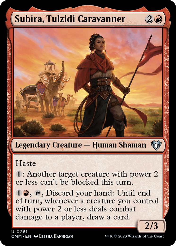 Subira, Tulzidi Caravanner (CMM-261) [Commander Masters] Foil MTG Single Wizards of the Coast