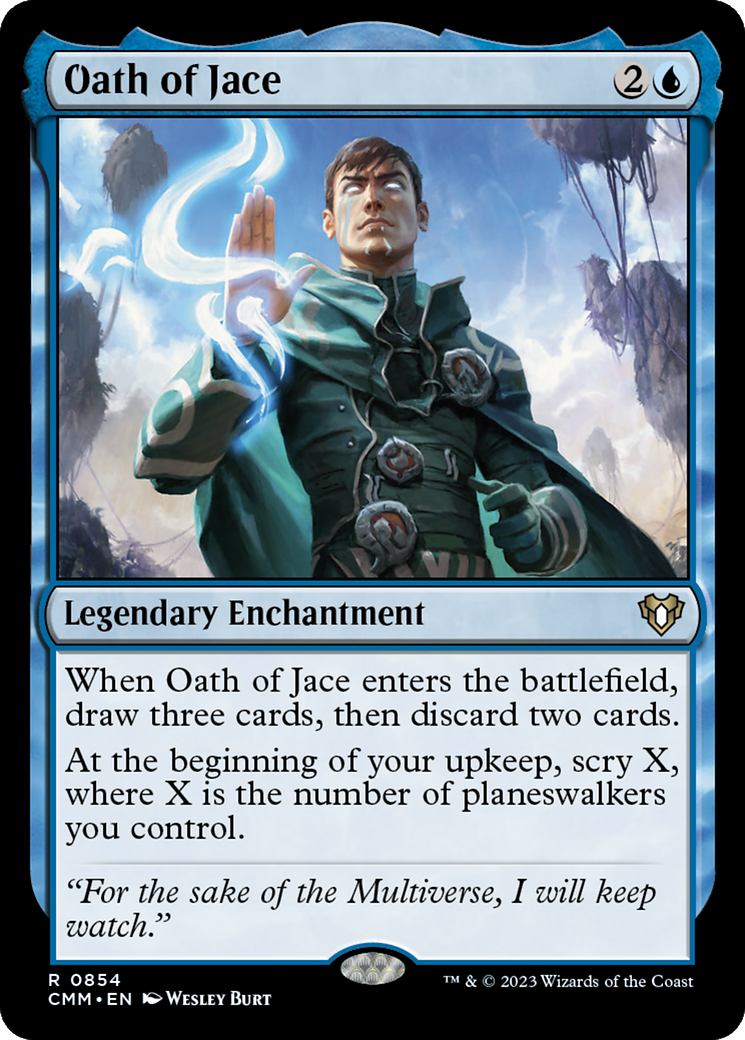Oath of Jace (CMM-854) [Commander Masters] MTG Single Wizards of the Coast
