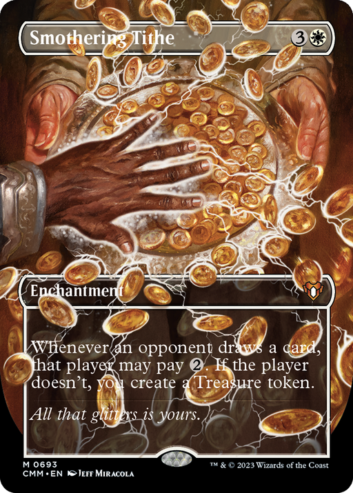 Smothering Tithe (CMM-693) [Commander Masters] (Borderless) MTG Single Wizards of the Coast