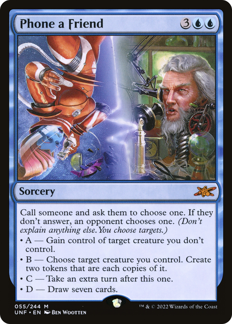 Phone a Friend (UNF-055) [Unfinity] MTG Single Wizards of the Coast