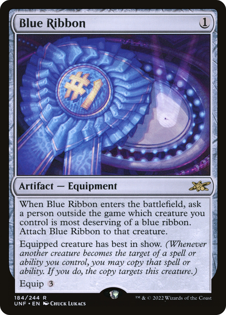 Blue Ribbon (UNF-184) [Unfinity] MTG Single Wizards of the Coast