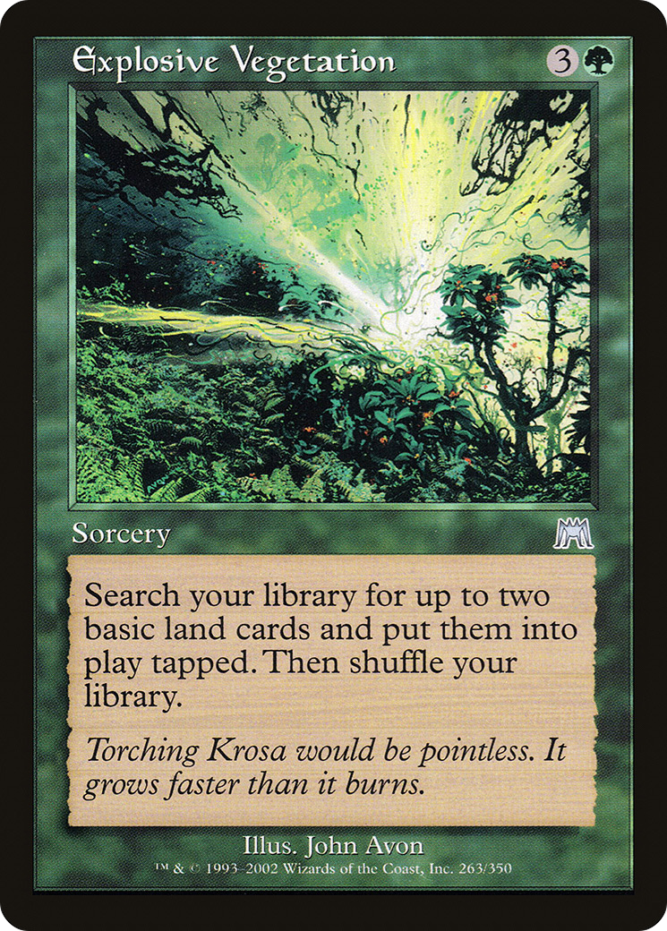 Explosive Vegetation (ONS-263) [Onslaught] Foil MTG Single Wizards of the Coast