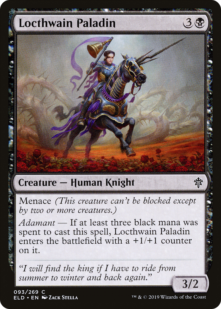 Locthwain Paladin (ELD-093) [Throne of Eldraine] Foil MTG Single Wizards of the Coast