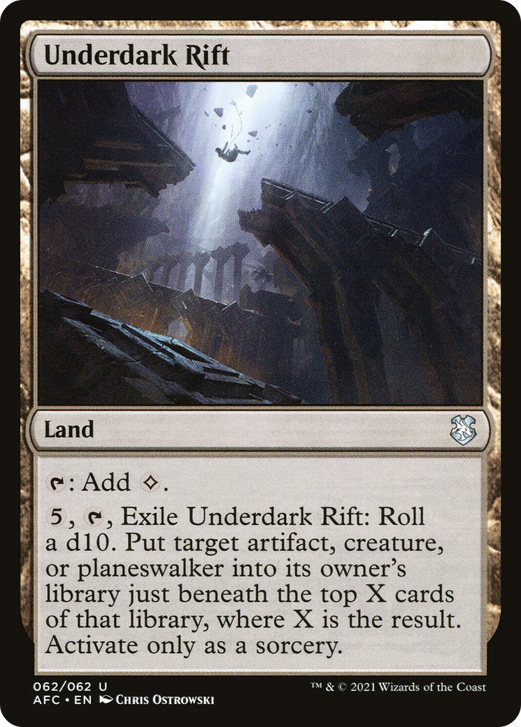 Underdark Rift (AFC-062) [Forgotten Realms Commander] MTG Single Wizards of the Coast