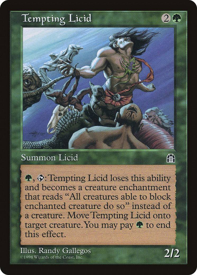 Tempting Licid (STH-122) [Stronghold] MTG Single Wizards of the Coast