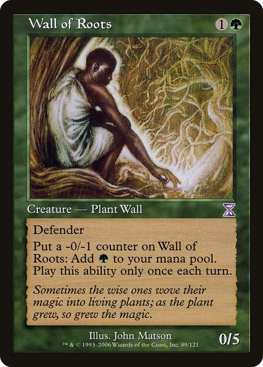 Wall of Roots (TSB-089) [Time Spiral Timeshifted] Foil MTG Single Wizards of the Coast