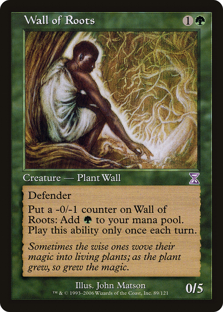 Wall of Roots (TSB-089) [Time Spiral Timeshifted] MTG Single Wizards of the Coast