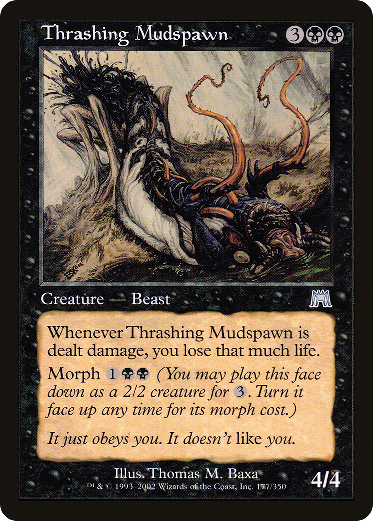 Thrashing Mudspawn (ONS-177) [Onslaught] MTG Single Wizards of the Coast