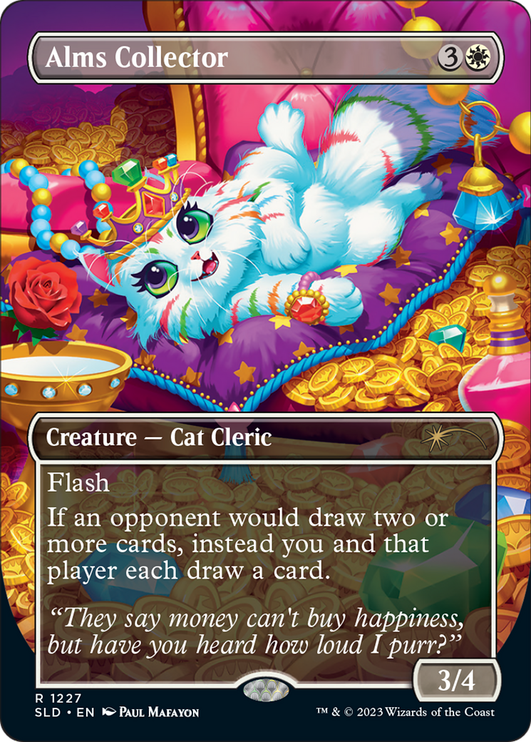 Alms Collector (SLD-1227) [Secret Lair] Drop (Borderless) Foil MTG Single Wizards of the Coast
