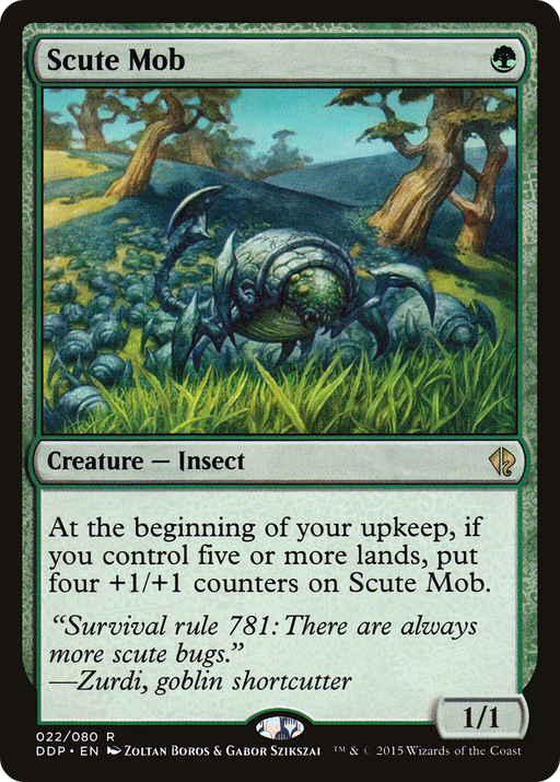 Scute Mob (DDP-022) [Misc] Duel Decks: Zendikar vs. Eldrazi MTG Single Wizards of the Coast