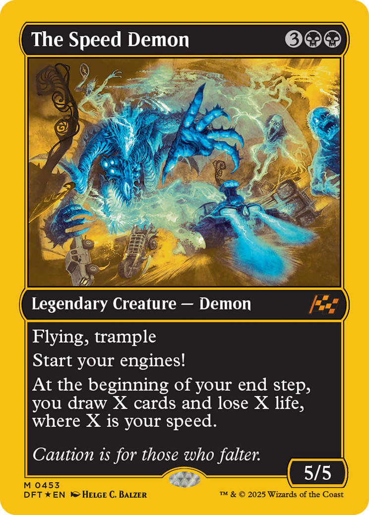 The Speed Demon (First-Place Foil) (DFT-453) [Aetherdrift] Foil MTG Single Wizards of the Coast