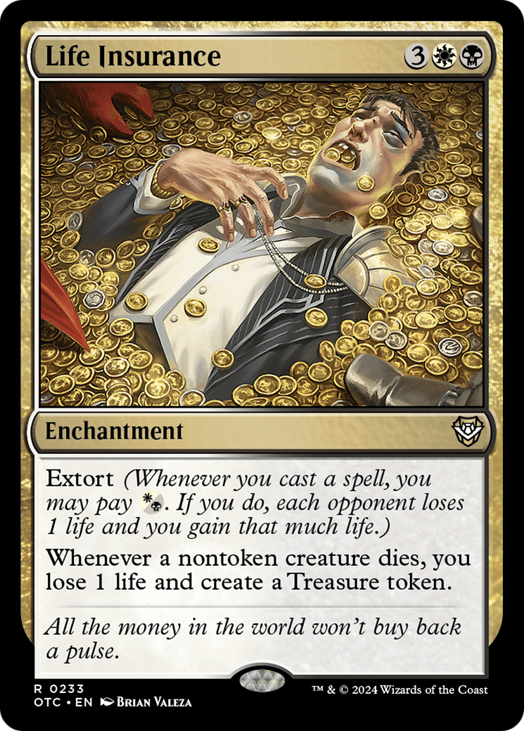 Life Insurance (OTC-233) [Outlaws of Thunder Junction Commander] MTG Single Wizards of the Coast