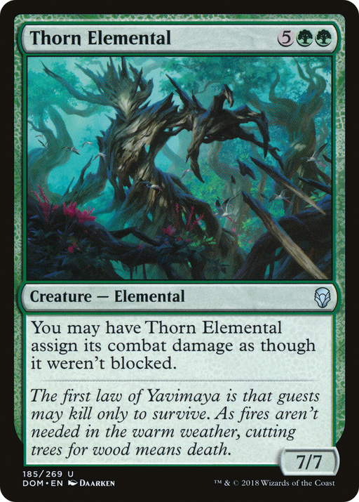 Thorn Elemental (DOM-185) [Dominaria] MTG Single Wizards of the Coast