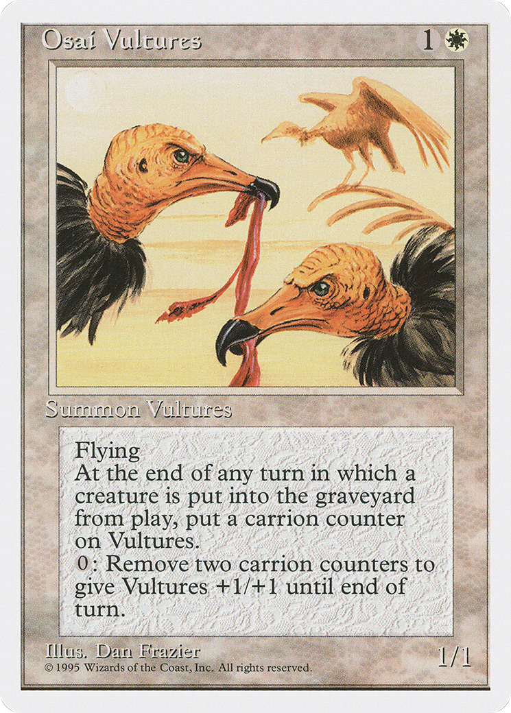 Osai Vultures (4ED-038) [Fourth Edition] MTG Single Wizards of the Coast