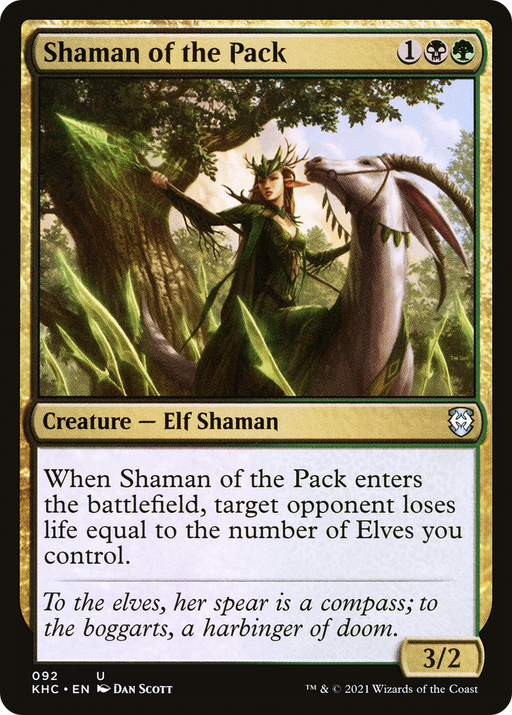 Shaman of the Pack (KHC-092) [Kaldheim Commander] MTG Single Wizards of the Coast