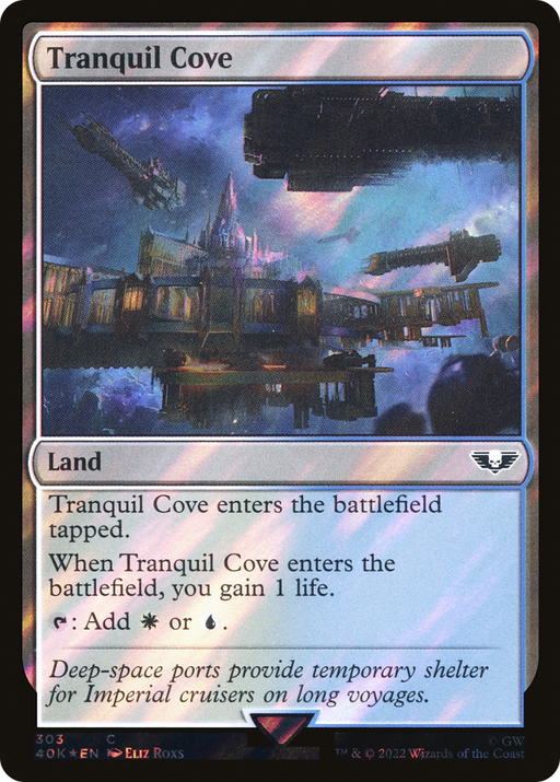Tranquil Cove (40K-303★) [Warhammer 40,000 Commander] Foil MTG Single Wizards of the Coast