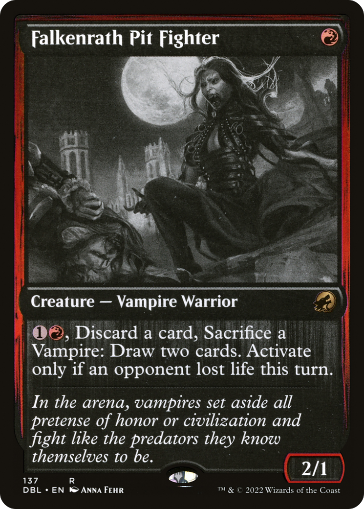 Falkenrath Pit Fighter (DBL-137) [Innistrad: Double Feature] Foil MTG Single Wizards of the Coast
