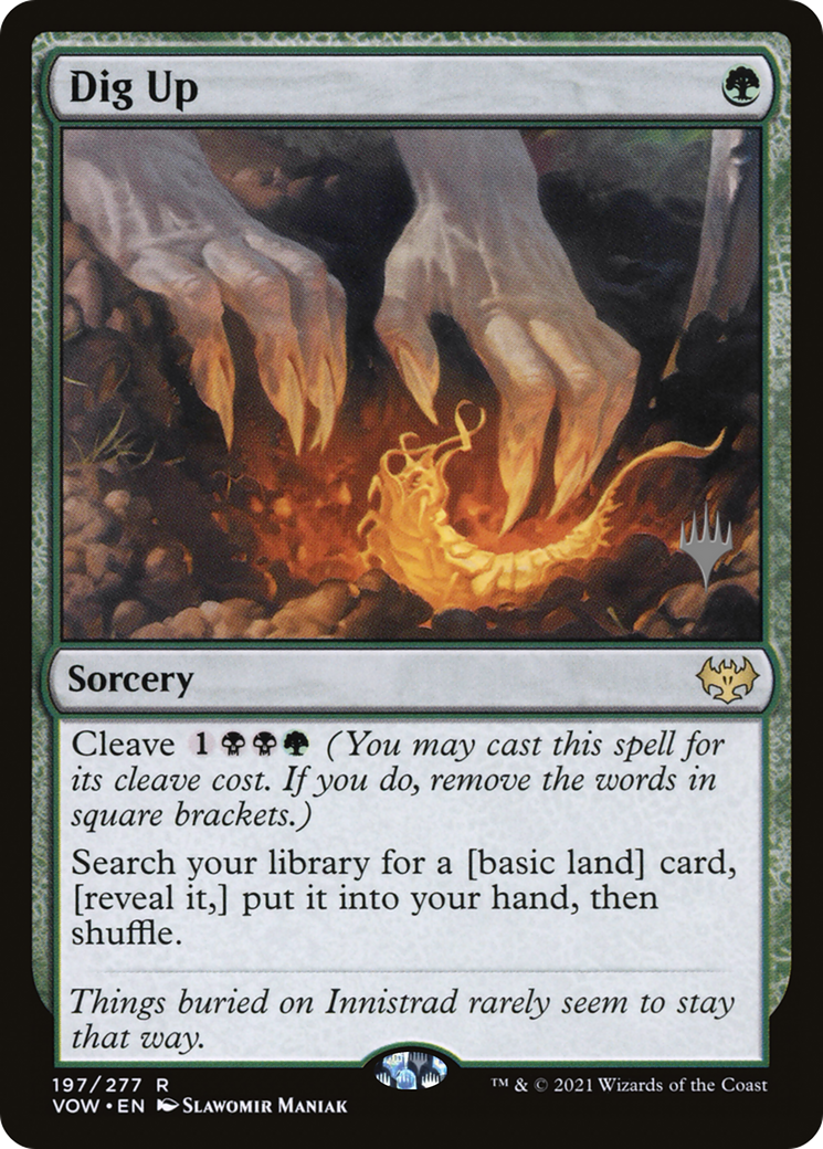 Dig Up (PPDMU-197) [Innistrad: Crimson Vow Promos] MTG Single Wizards of the Coast