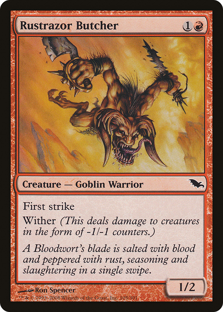 Rustrazor Butcher (SHM-105) [Shadowmoor] Foil MTG Single Wizards of the Coast