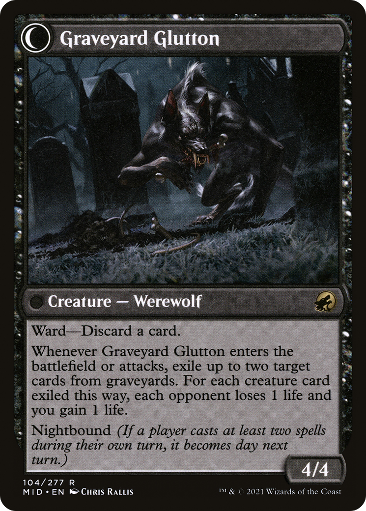 Graveyard Trespasser (MID-104) [Innistrad: Midnight Hunt] MTG Single Wizards of the Coast