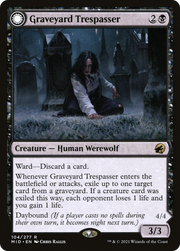 Graveyard Trespasser (MID-104) [Innistrad: Midnight Hunt] Foil MTG Single Wizards of the Coast