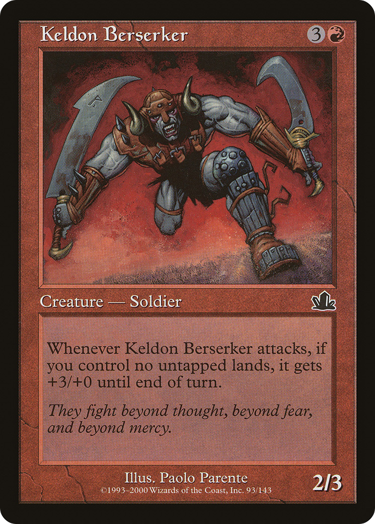 Keldon Berserker (PCY-093) [Prophecy] Foil MTG Single Wizards of the Coast