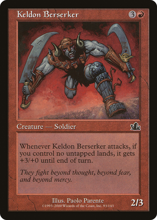 Keldon Berserker (PCY-093) [Prophecy] MTG Single Wizards of the Coast