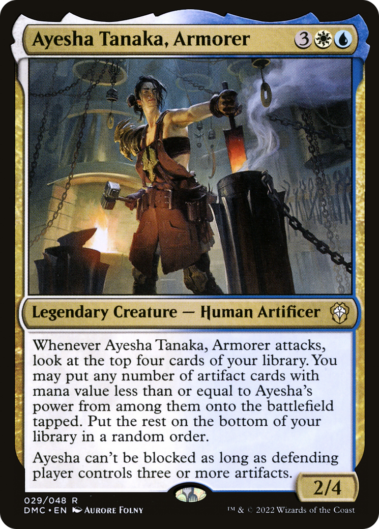 Ayesha Tanaka, Armorer (DMC-029) [Dominaria United Commander] Foil MTG Single Wizards of the Coast