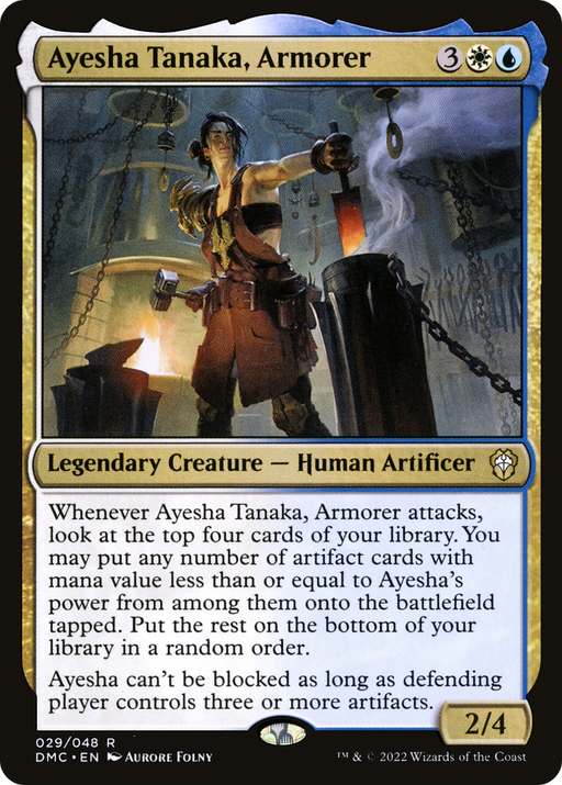 Ayesha Tanaka, Armorer (DMC-029) [Dominaria United Commander] Foil MTG Single Wizards of the Coast
