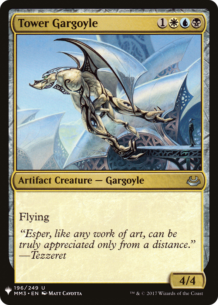 Tower Gargoyle (LIST-MM3-196) [Mystery Booster] The List MTG Single Wizards of the Coast