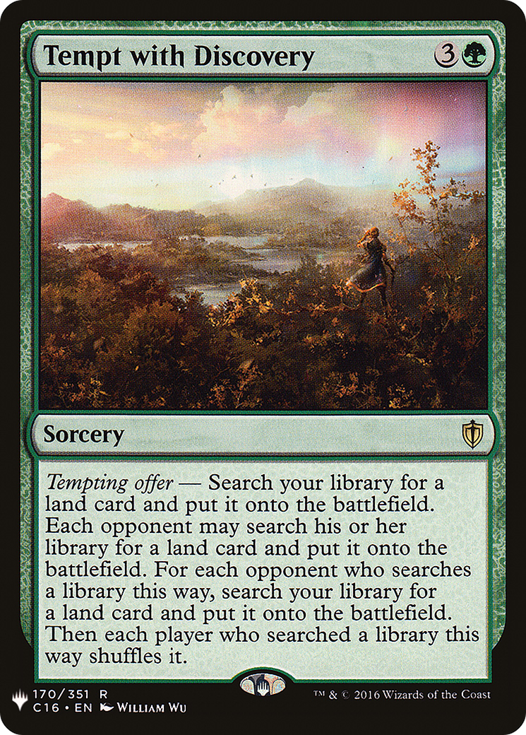 Tempt with Discovery (LIST-C16-170) [The List] MTG Single Magic: The Gathering