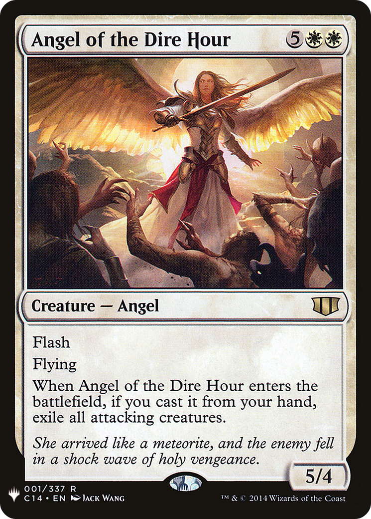 Angel of the Dire Hour (LIST-001) [Mystery Booster] The List MTG Single Wizards of the Coast