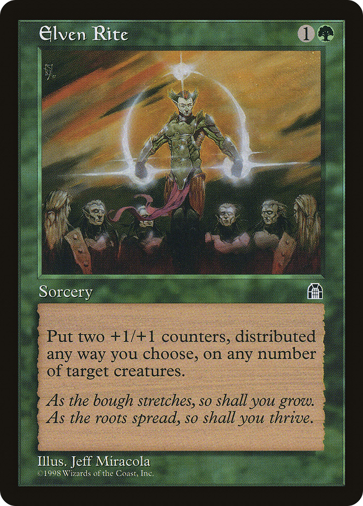 Elven Rite (STH-106) [Stronghold] MTG Single Wizards of the Coast
