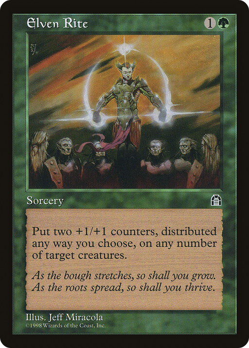 Elven Rite (STH-106) [Stronghold] MTG Single Wizards of the Coast