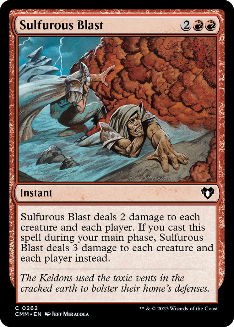 Sulfurous Blast (CMM-262) [Commander Masters] MTG Single Wizards of the Coast