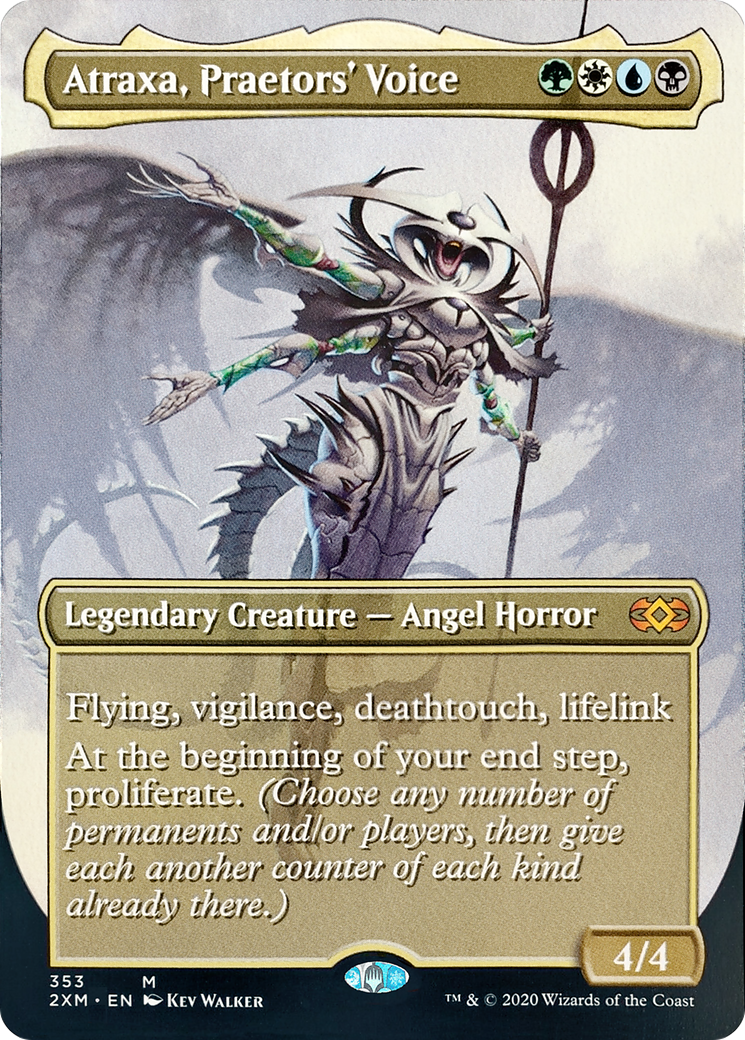 Atraxa, Praetors' Voice (2XM-353) [Double Masters] (Borderless) Foil MTG Single Wizards of the Coast
