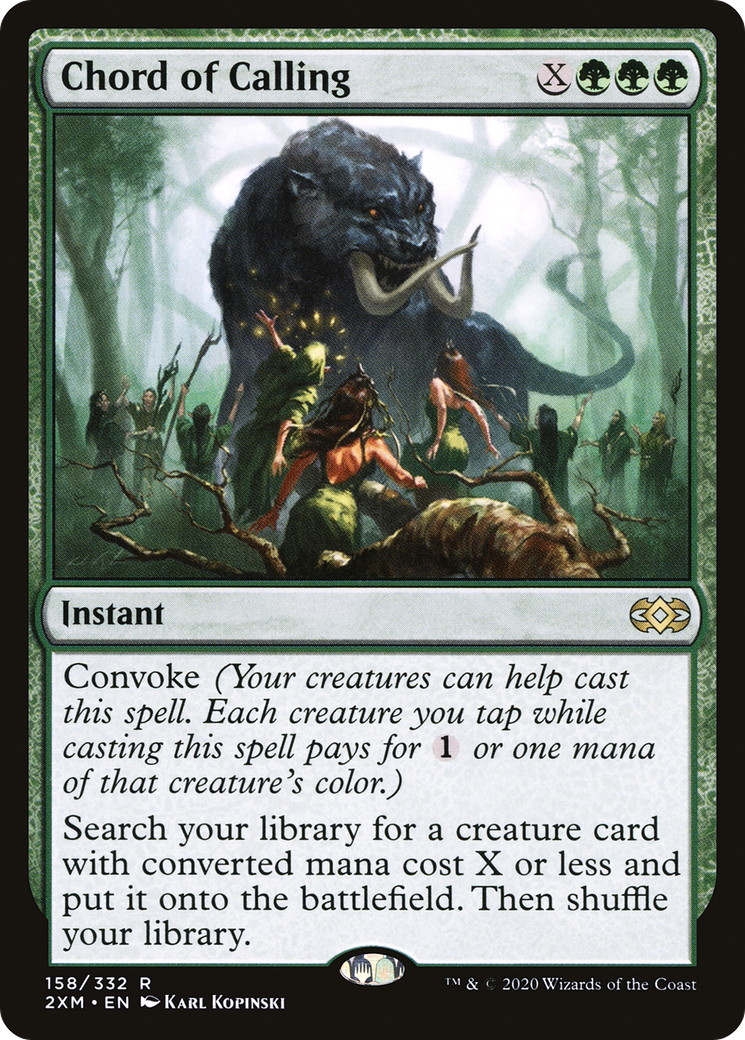 Chord of Calling (2XM-158) [Double Masters] Foil MTG Single Wizards of the Coast