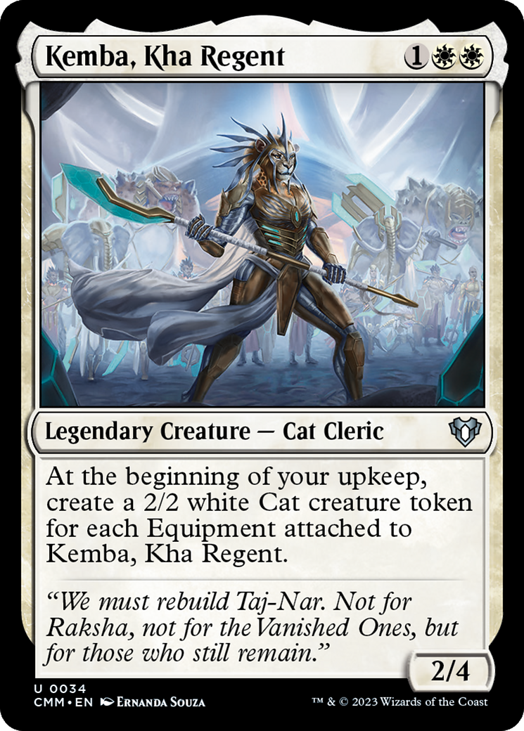 Kemba, Kha Regent (CMM-034) [Commander Masters] MTG Single Wizards of the Coast