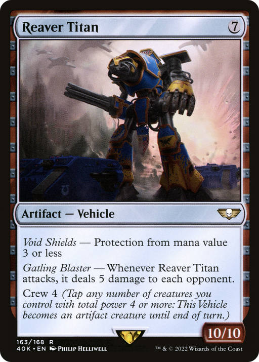 Reaver Titan (40K-163) [Warhammer 40,000 Commander] MTG Single Wizards of the Coast