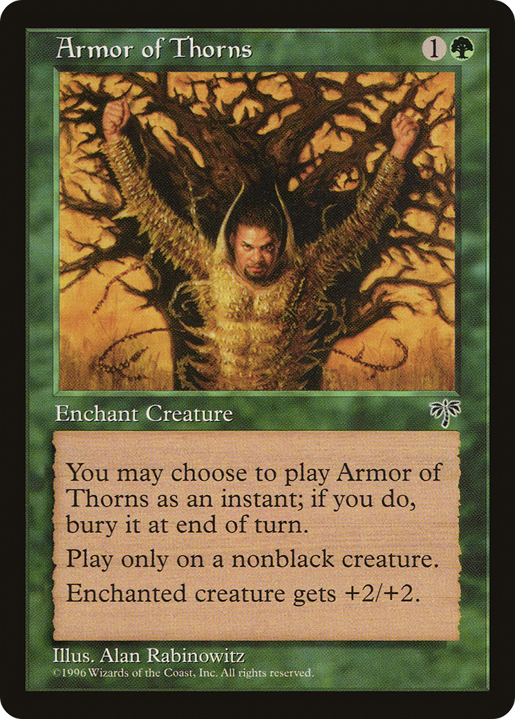 Armor of Thorns (MIR-206) [Mirage] MTG Single Wizards of the Coast