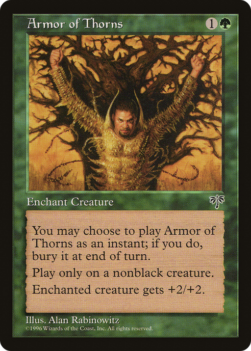 Armor of Thorns (MIR-206) [Mirage] MTG Single Wizards of the Coast