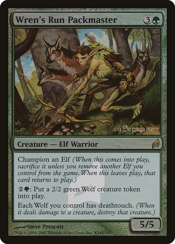 Wren's Run Packmaster (PRE-244) [Lorwyn Promos] Foil MTG Single Wizards of the Coast