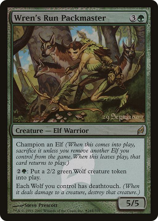Wren's Run Packmaster (PRE-244) [Lorwyn Promos] Foil MTG Single Wizards of the Coast