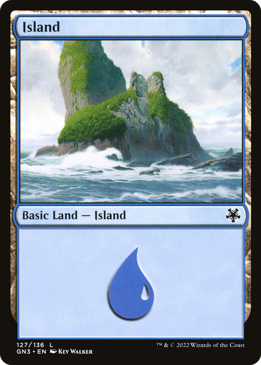Island (GN3-127) [Misc] Game Night: Free-for-All MTG Single Wizards of the Coast