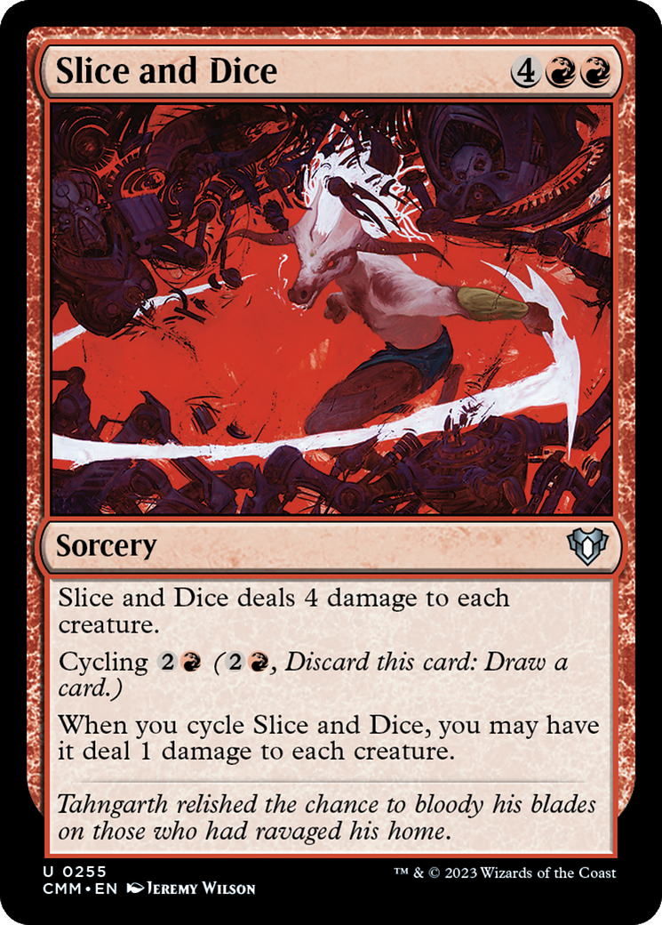 Slice and Dice (CMM-255) [Commander Masters] Foil MTG Single Wizards of the Coast