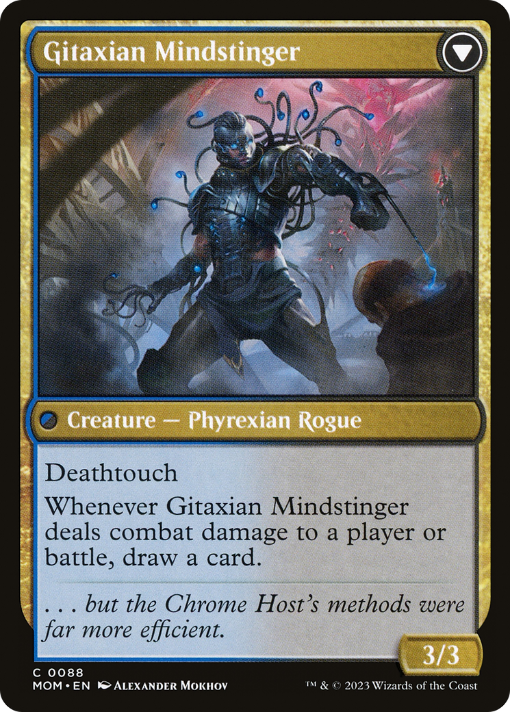Aetherblade Agent // Gitaxian Mindstinger (MOM-088) [March of the Machine] MTG Single Wizards of the Coast