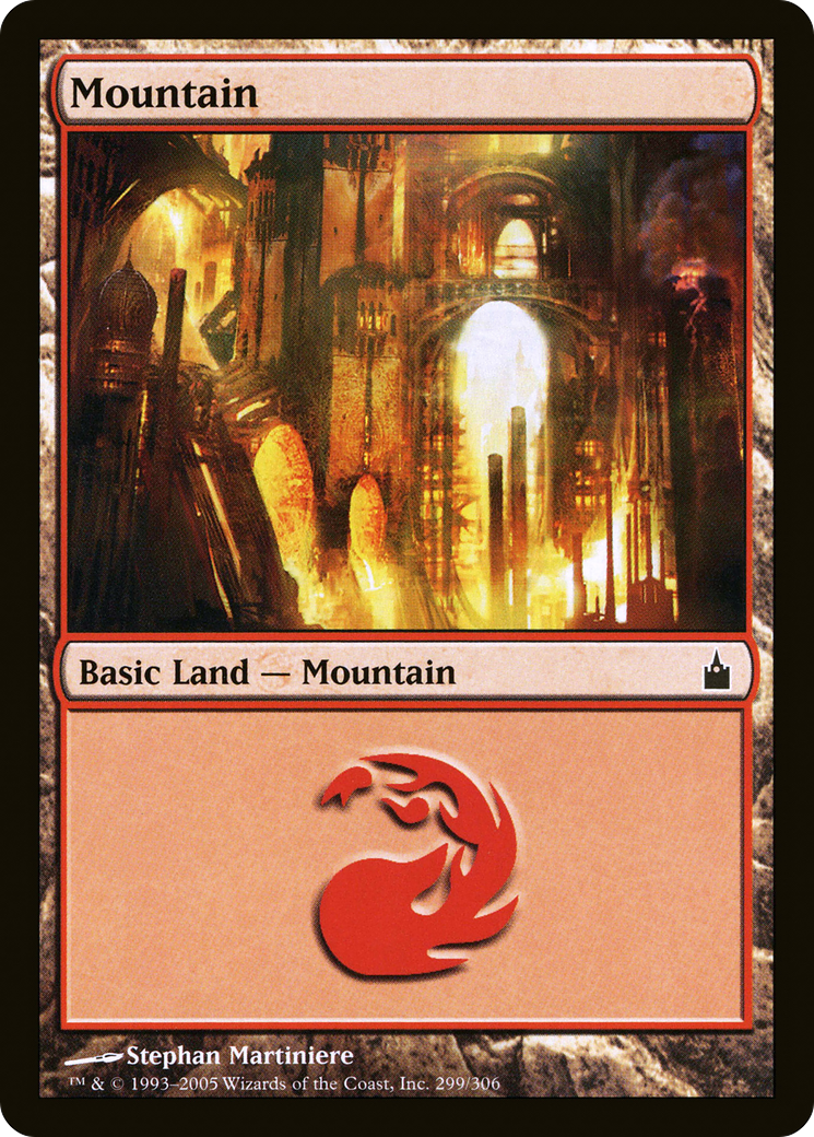 Mountain (RAV-299) [Ravnica: City of Guilds] MTG Single Wizards of the Coast